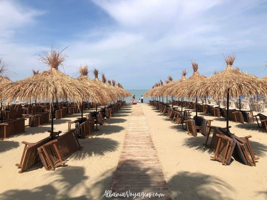 Golem Beach in Albania, you can visit Golem with more than 2 days in Tirana