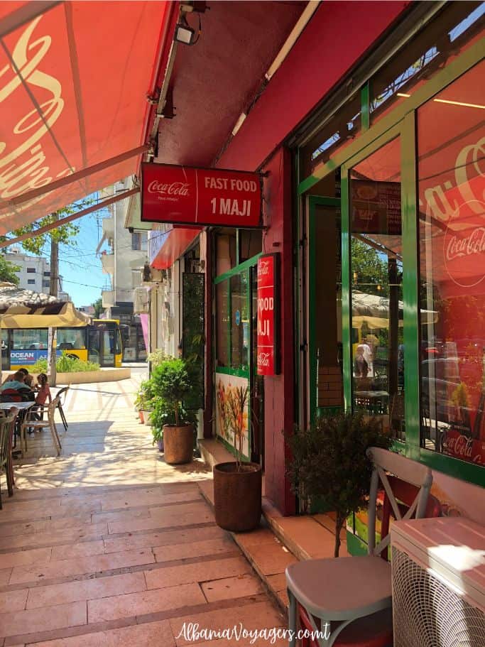 Exterior view of 1Maji with signage