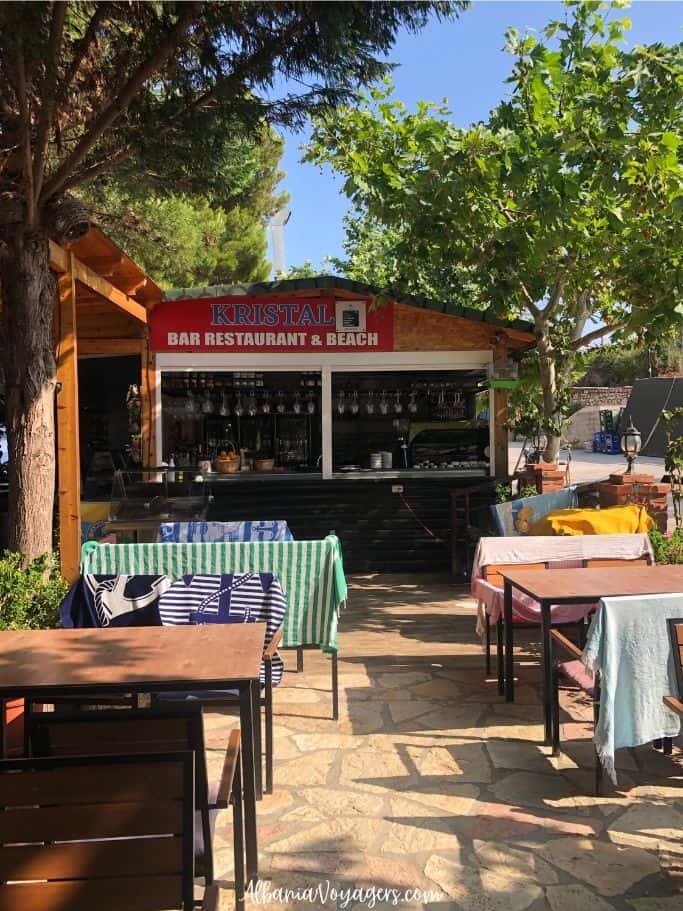 Kristal restaurant in Ksamil
