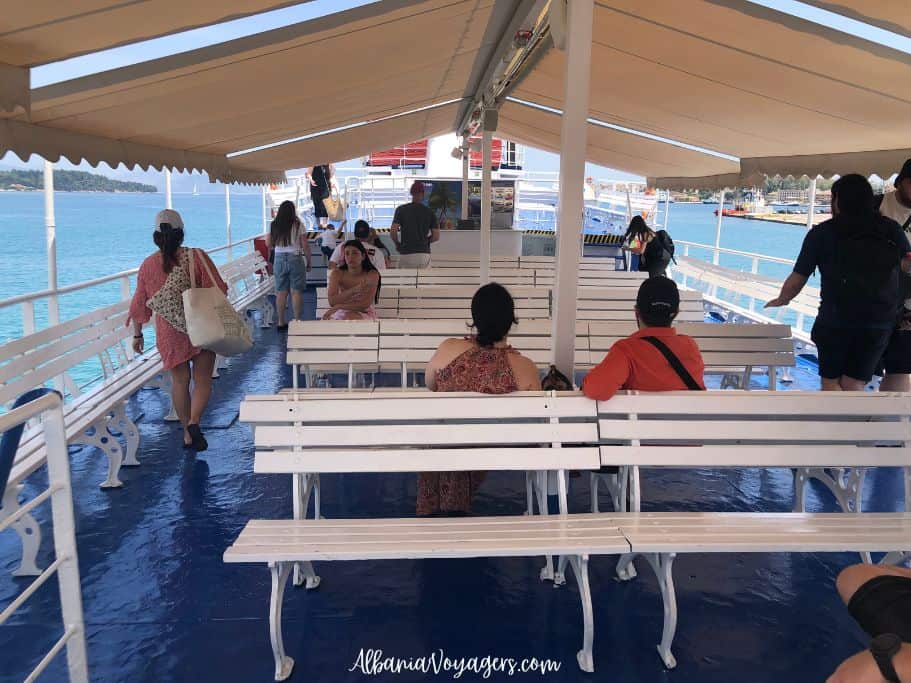 slow ferry from Corfu to Saranda