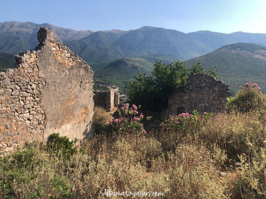 ruins of homes in Himare Castle