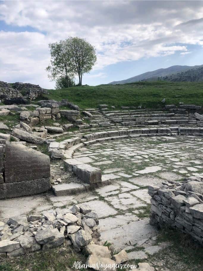 ancient amphitheatre at Hadrianopolis near Gjirokaster