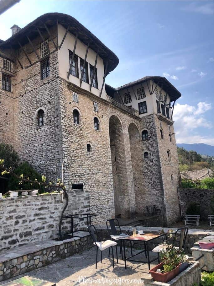 exterior of Zakate House in Gjirokaster