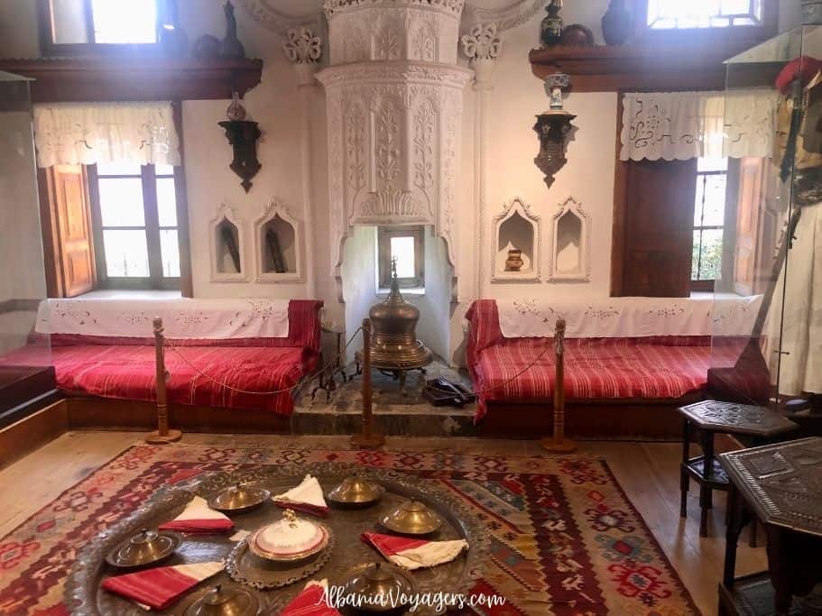 interior of living room in Shkoder History Museum, one of the things to do 