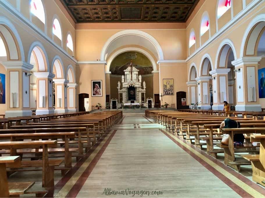 interior of St Stephen's in Shkoder