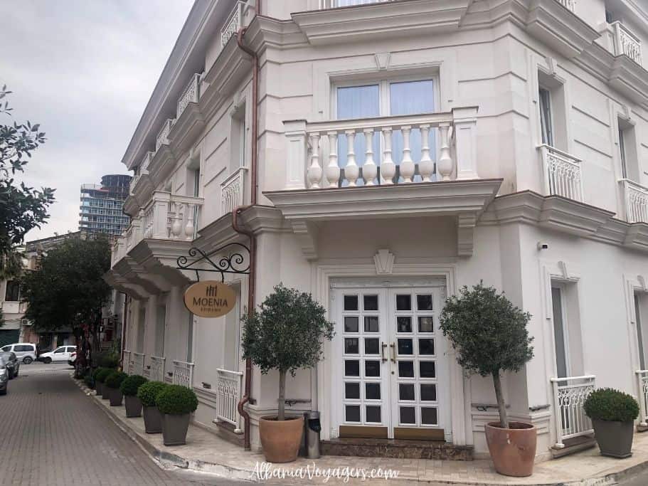 exterior view of Moenia Boutique Hotel in Durres