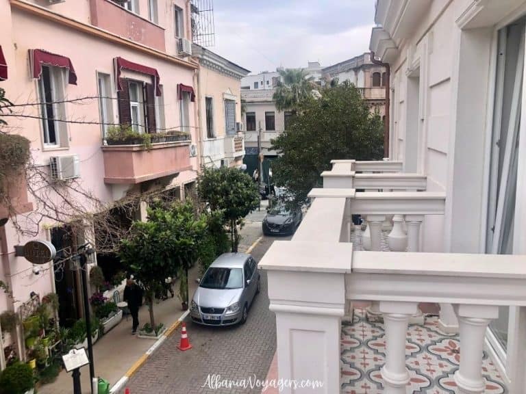 Street view from Moenia Hotel in Durres