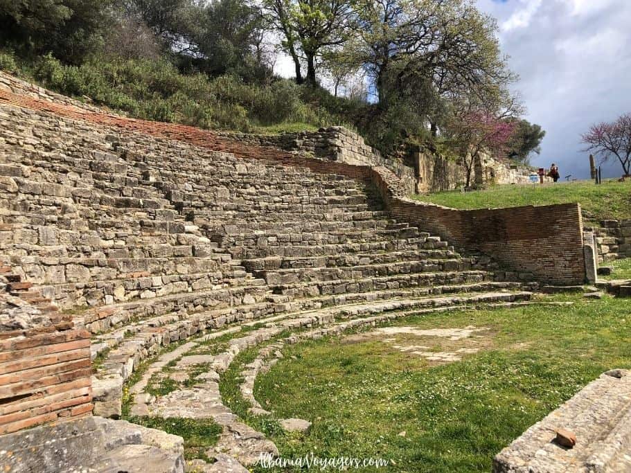 ruins of theatre at Apollonia in Albania