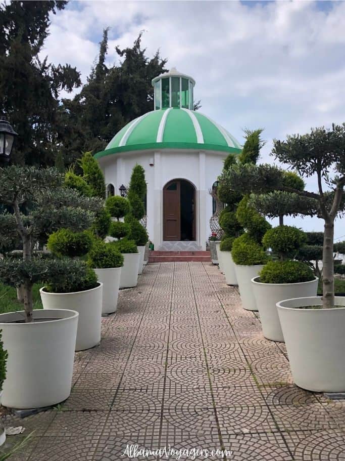 long view of Kuzum Baba shrine in Vlore