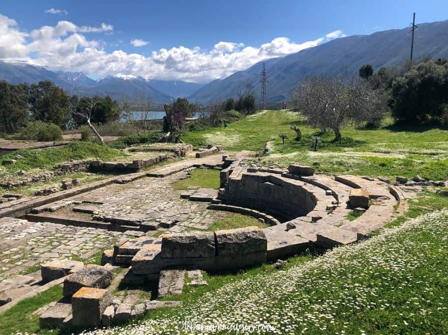 ancient amphitheatre at Orikum Archeological Park