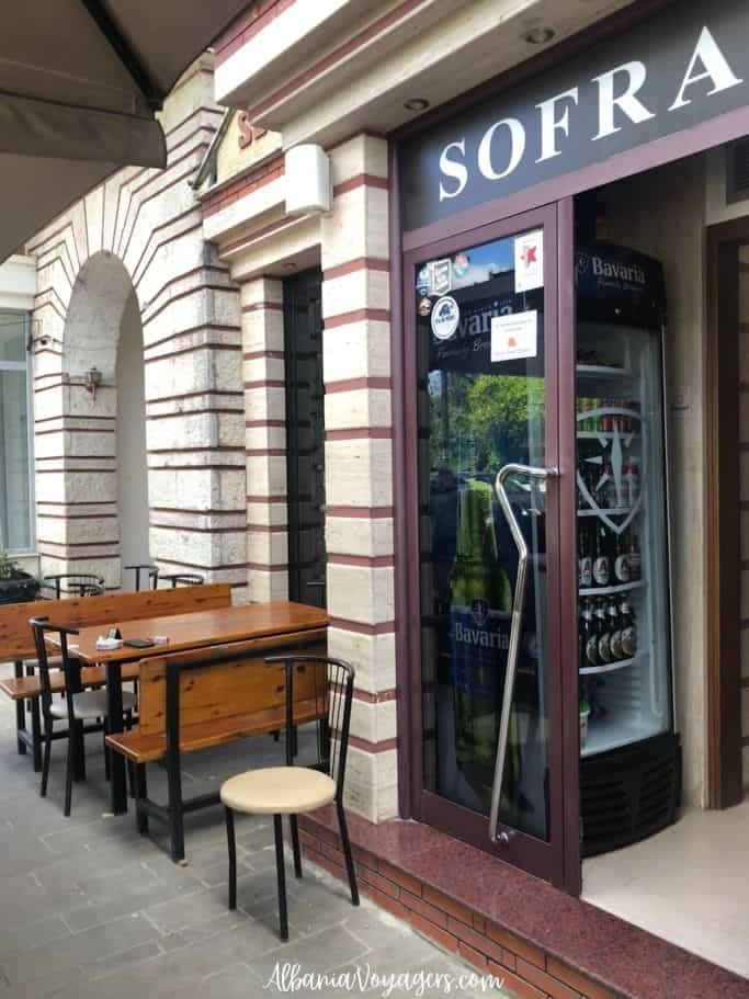 entrance of Sofra Permetare in Permet