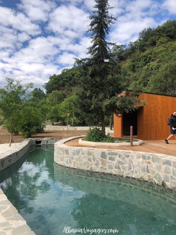 windy thermal pool at Benja Hot Springs