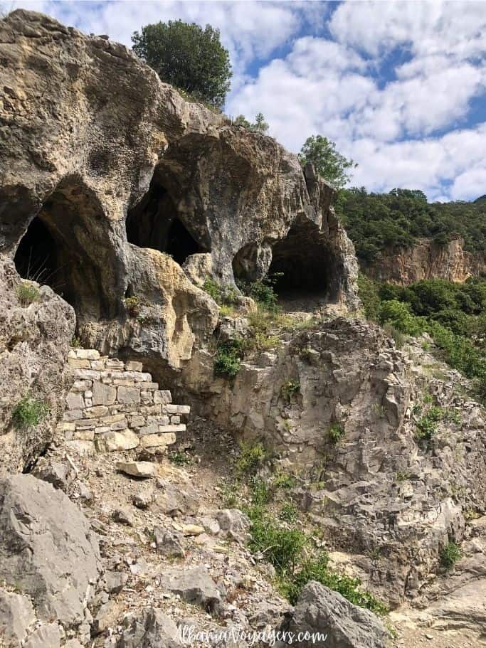 the caves at Langarica Canyon