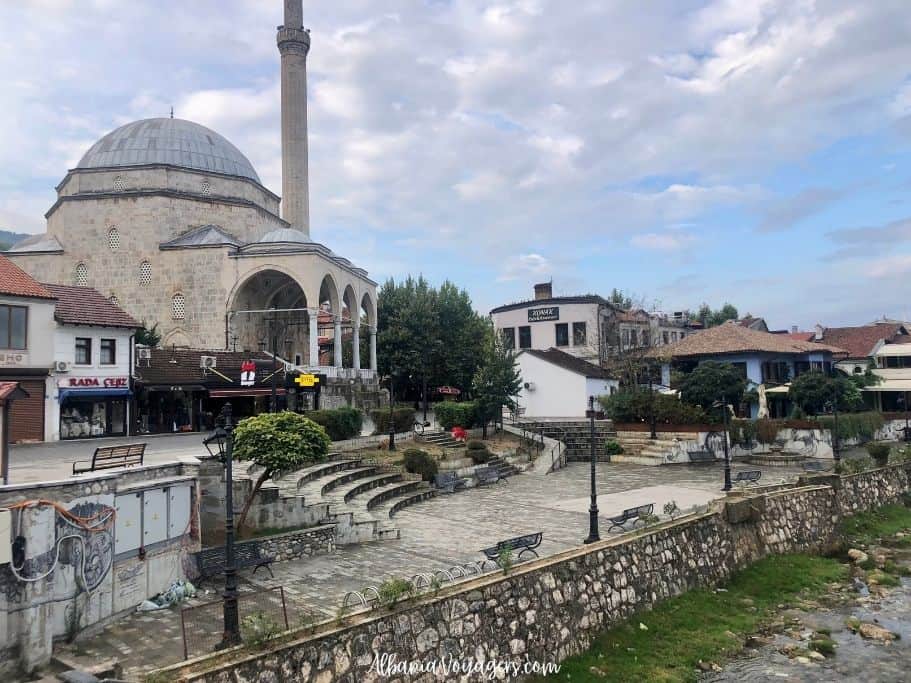 View of SInan Pasha Mosque in Prizren Old Town