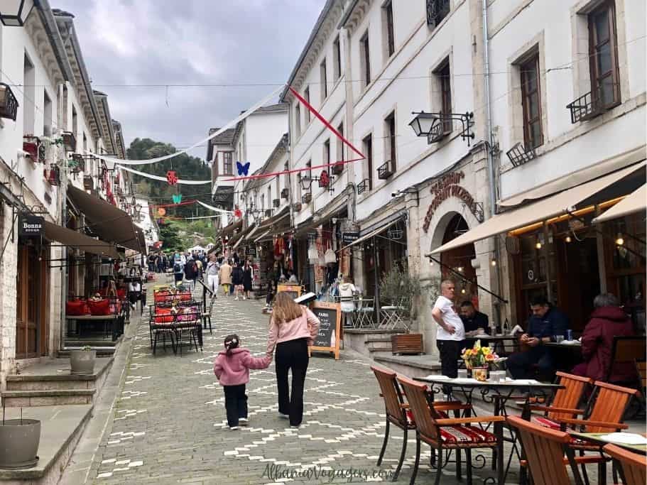 Old Bazaar in Gjirokaster, an overnight stop on this 1 week Albania itinerary